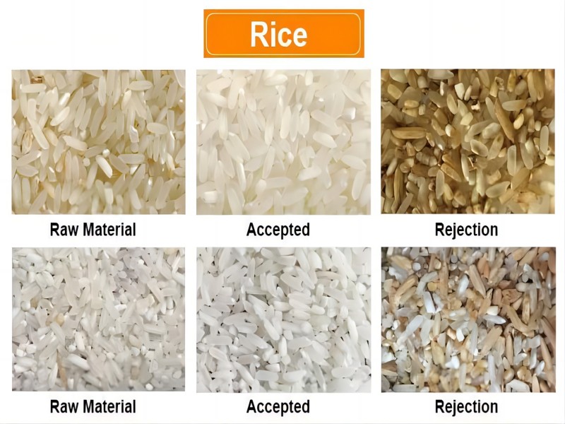 Ucuz fabrika fiyatı ile pirinç rengi sıralama makinesi