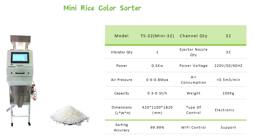 rice colour sorting machine