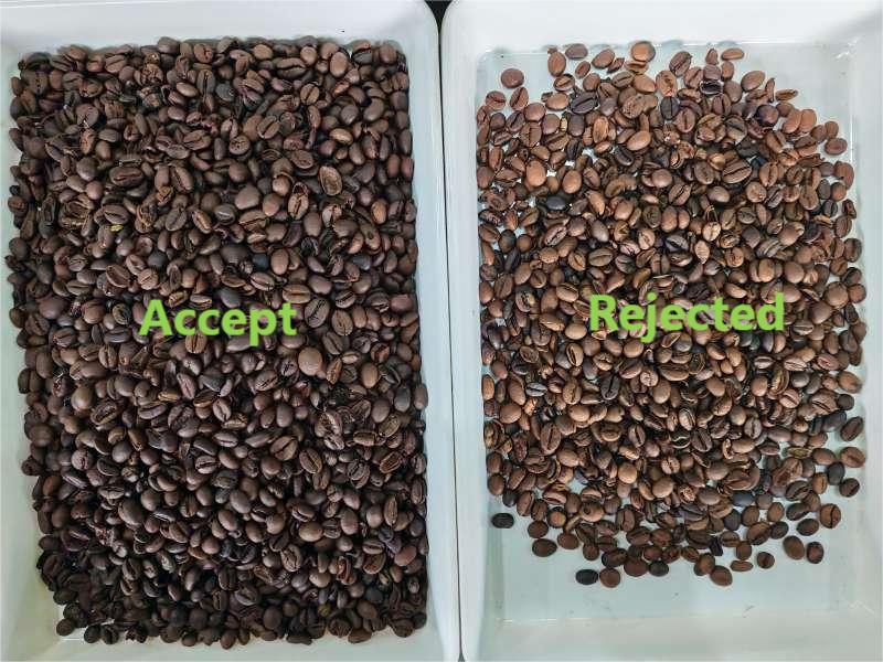 TOPSORT MINI color sorter sorting coffee bean in Ukraine customer site